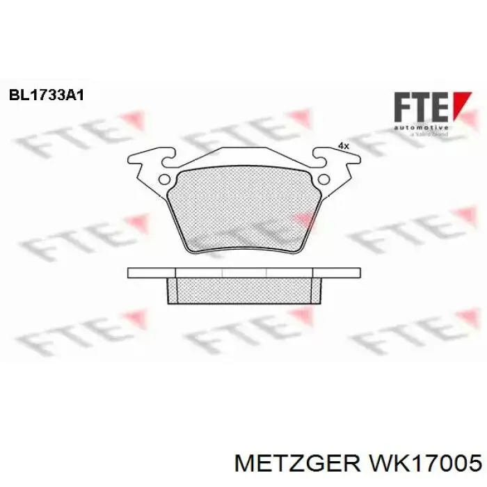 Sensor de desgaste de pastillas de freno trasero A0005429318 Mercedes