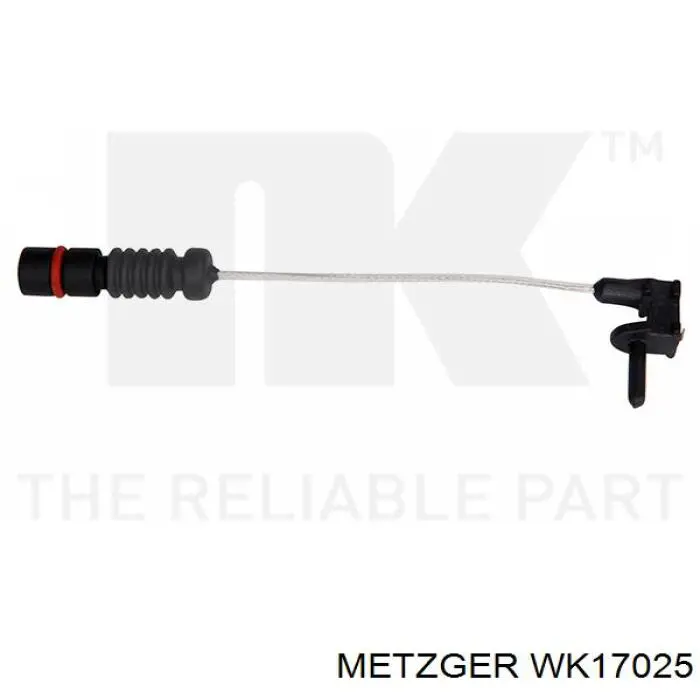WK17025 Metzger contacto de aviso, desgaste de los frenos