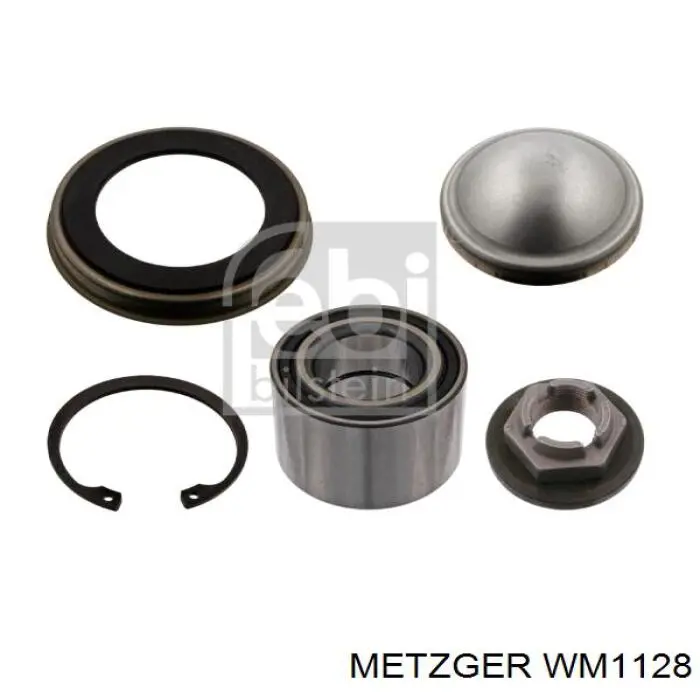 WM1128 Metzger cojinete de rueda trasero