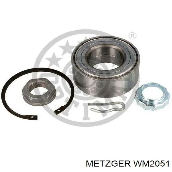 WM 2051 Metzger cojinete de rueda delantero