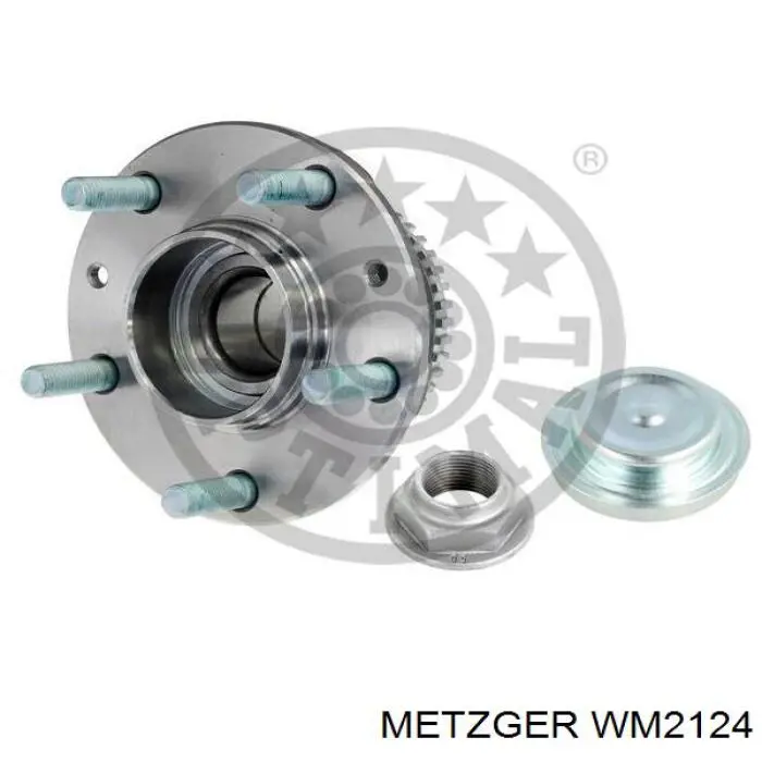 WM2124 Metzger cubo de rueda trasero