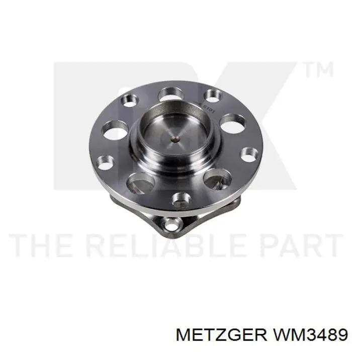 WM3489 Metzger cubo de rueda trasero