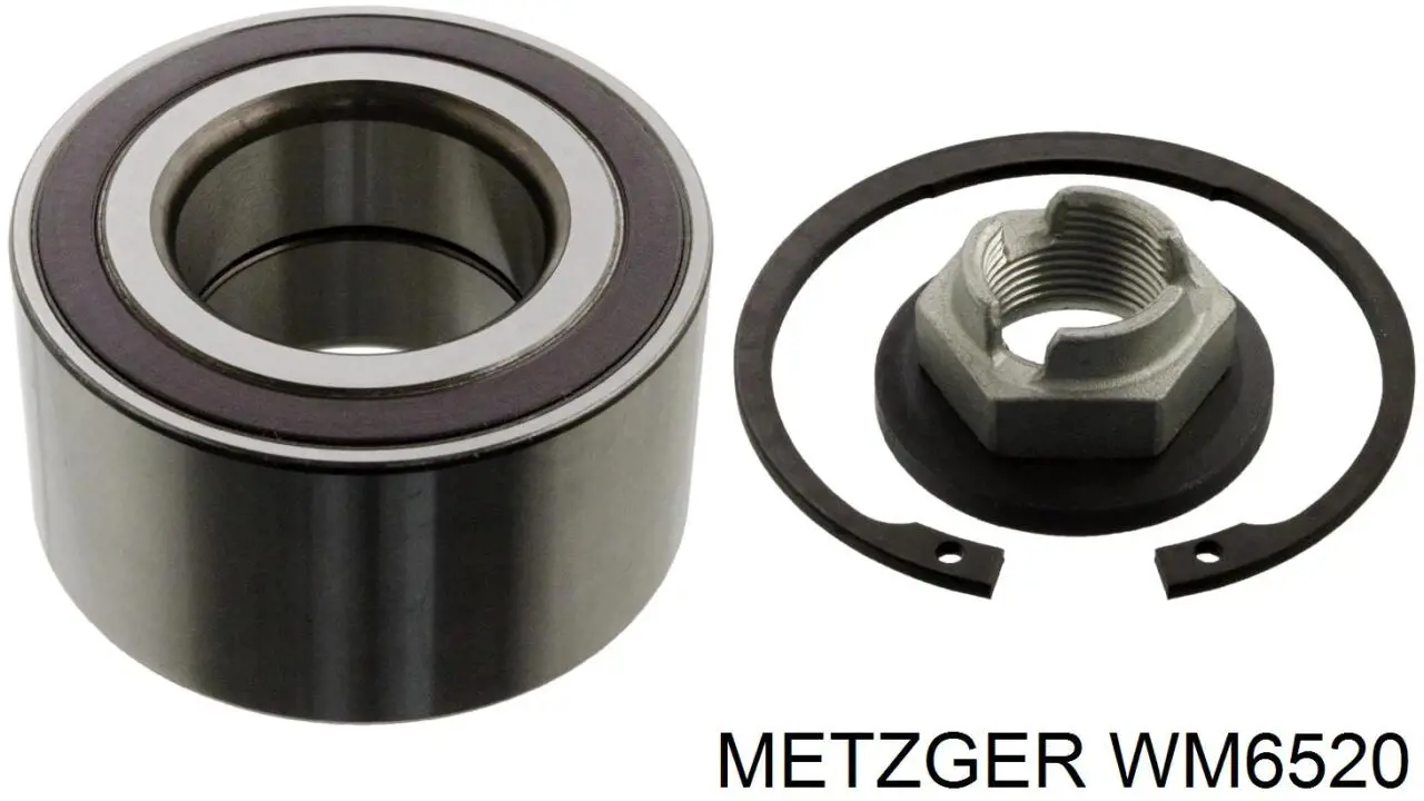 WM6520 Metzger cojinete de rueda delantero