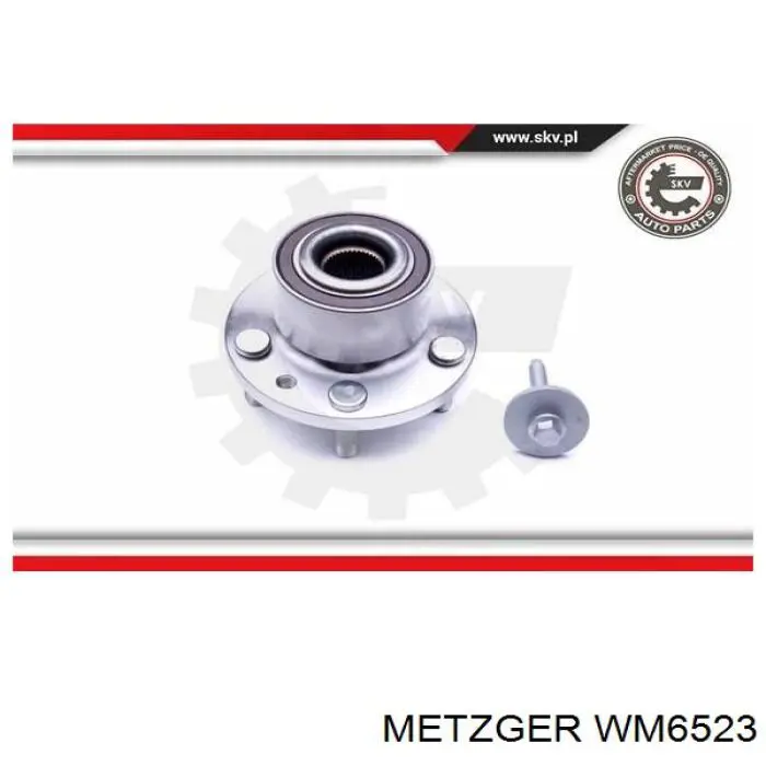 WM 6523 Metzger cubo de rueda delantero