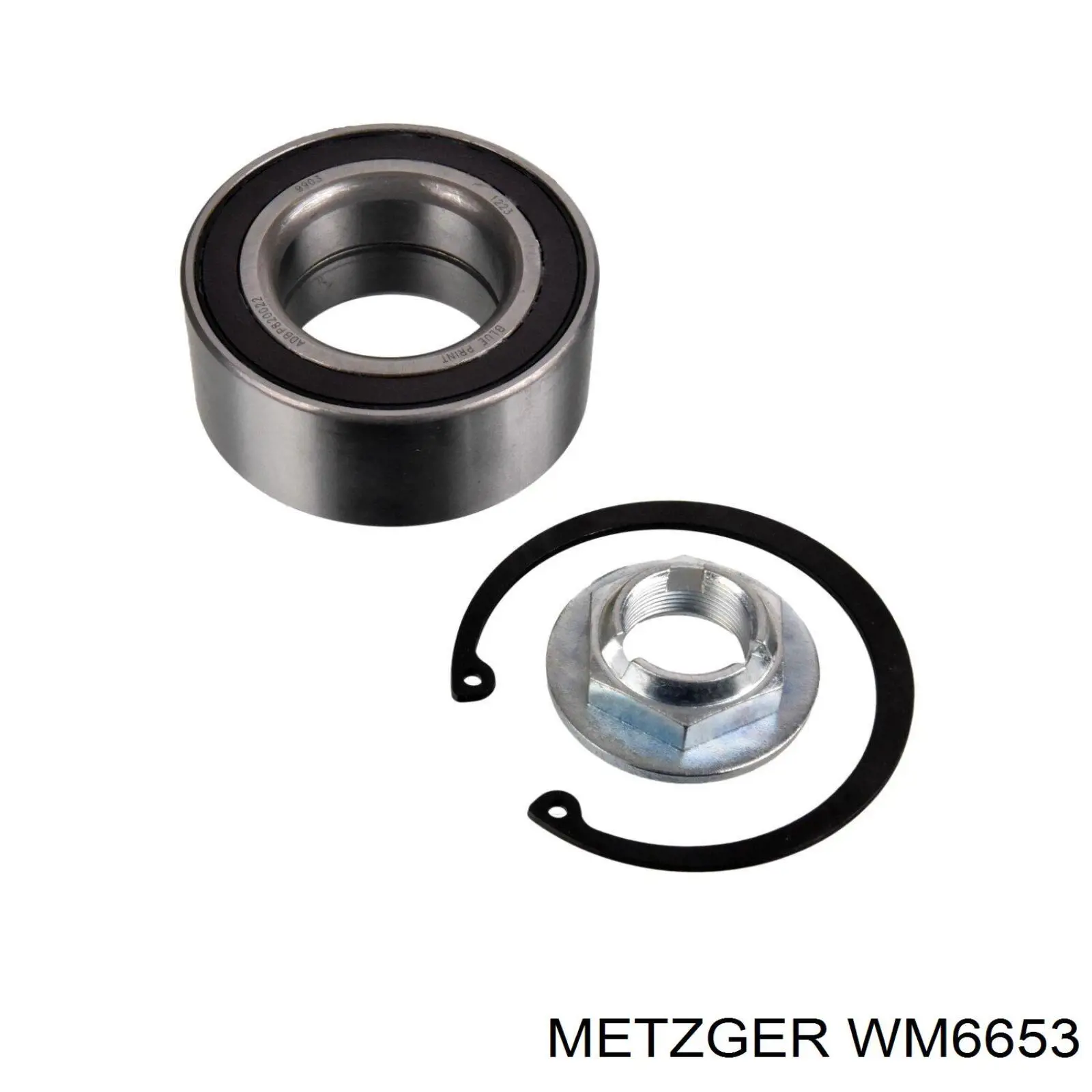 WM 6653 Metzger cojinete de rueda delantero