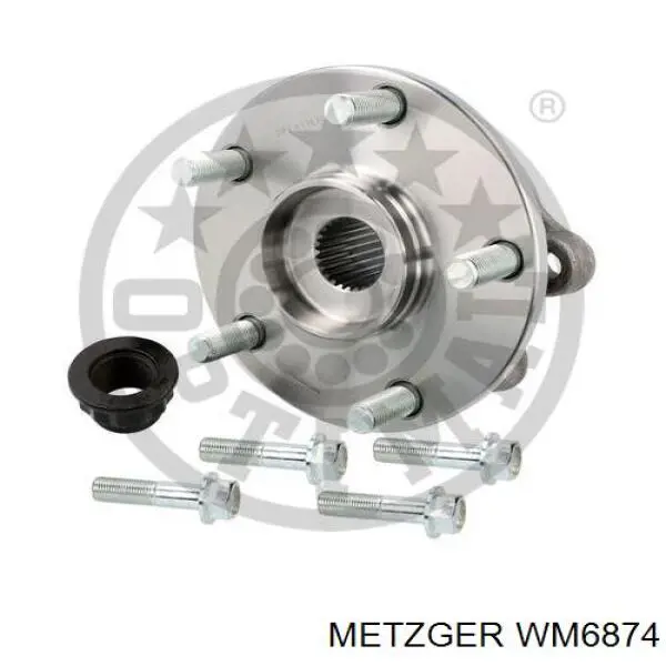 3DACF041D3JR Toyota Cubo delantero