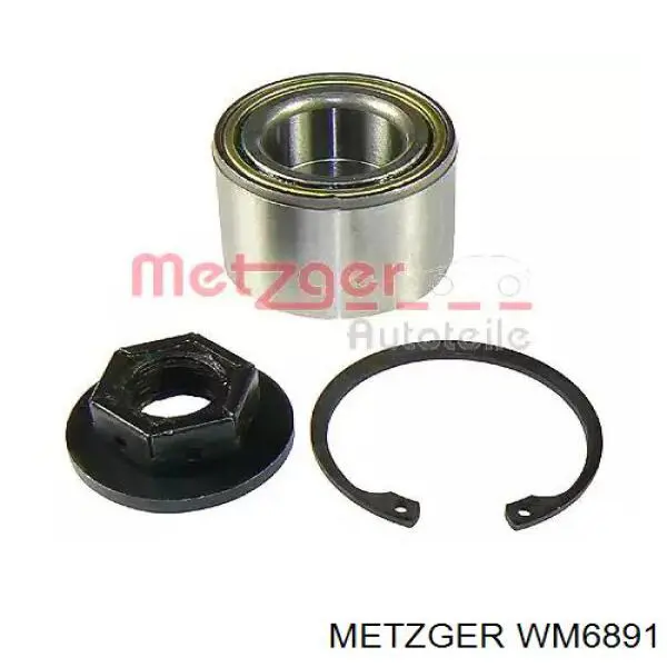 WM 6891 Metzger cojinete de rueda delantero