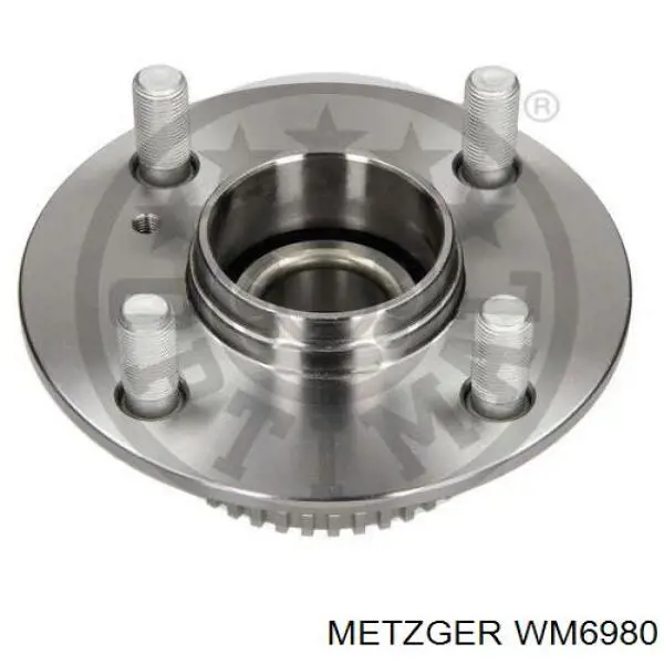 WM6980 Metzger cubo de rueda trasero