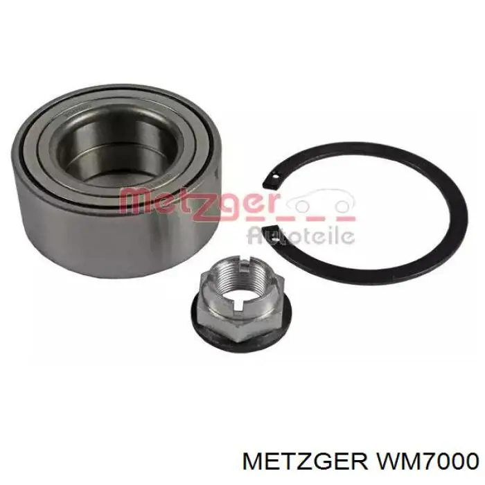 WM 7000 Metzger cojinete de rueda trasero