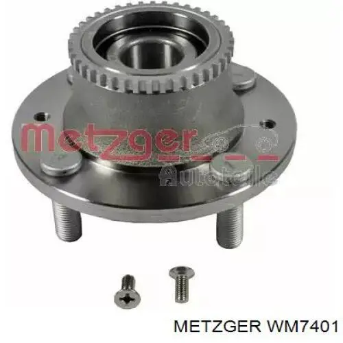 WM7401 Metzger cubo de rueda trasero