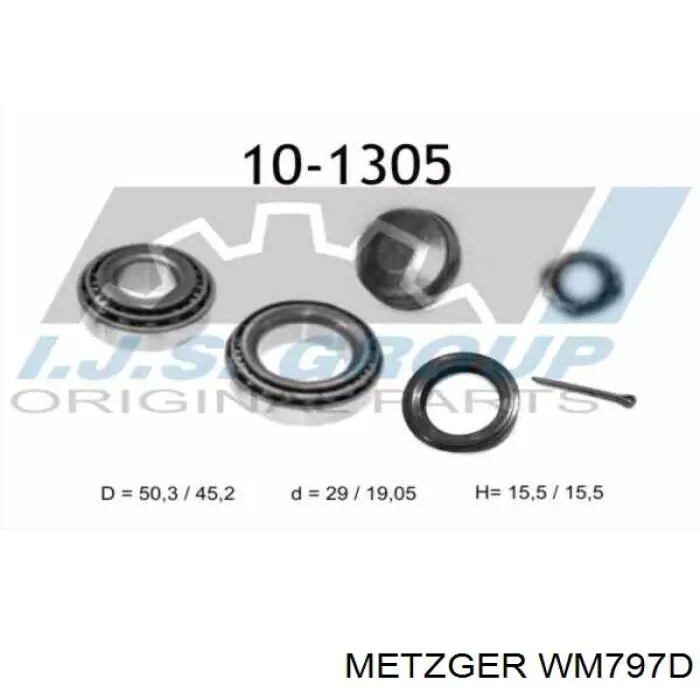 Cojinete de cubo Open Parts HBK519700