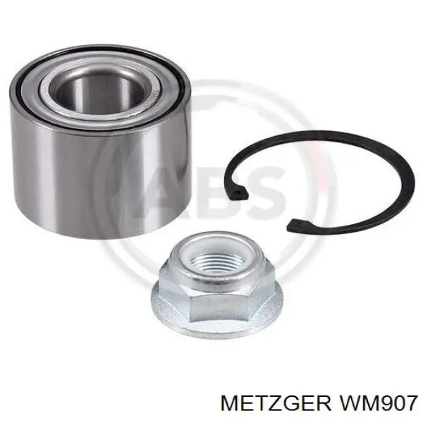 WM907 Metzger cojinete de rueda trasero