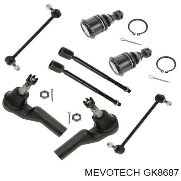 GK8687 Mevotech rótula de suspensión inferior