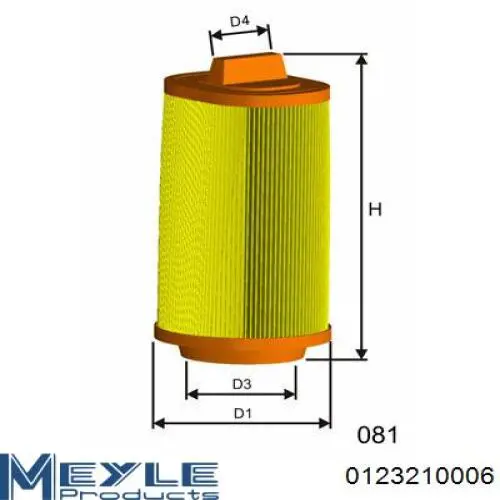 Filtro de aire GL570 Ford