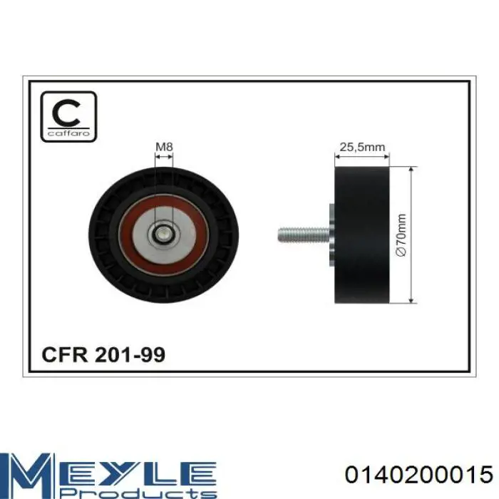 Tensor de la correa trapecial Meyle 0140200015 precio, desde 33,37 EUR