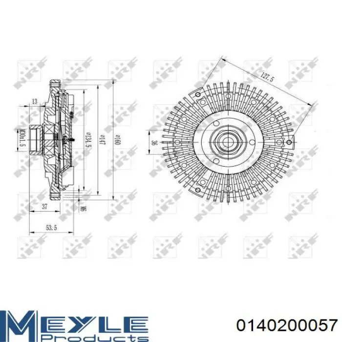 Embrague del ventilador Vemo V300416261
