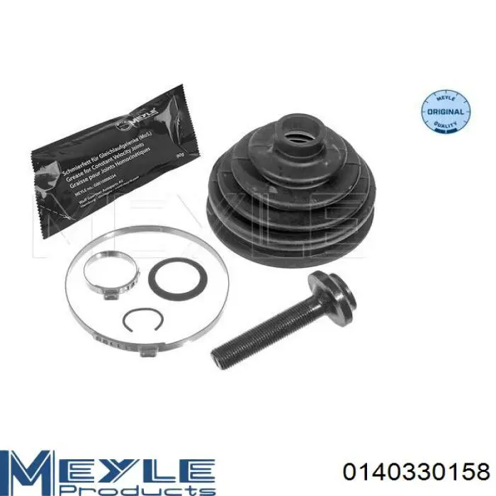 Juego de fuelles de junta homocinética delantera 0140330158 Meyle