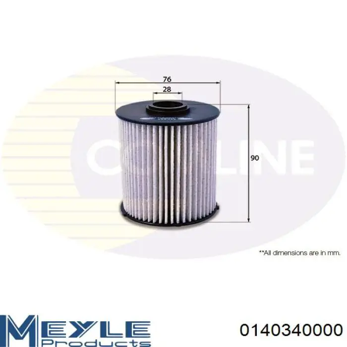 Filtro de combustible A6110900552 Mercedes