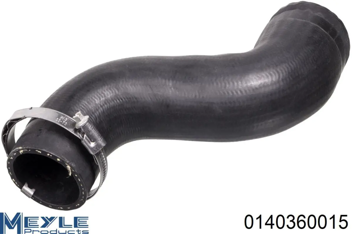 09807 Metalcaucho tubo flexible de aire de sobrealimentación izquierdo