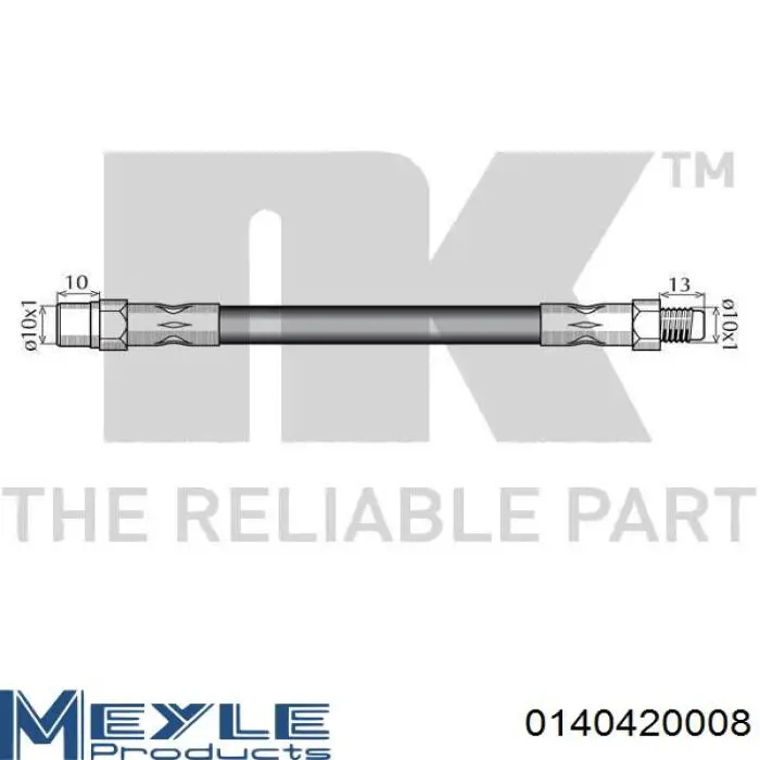 Manguera de freno trasera Mercedes A126428033564 precio, desde 7,44 EUR