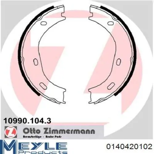 Zapatas de freno de mano Mercedes A1164200020 precio, desde 27,05 EUR