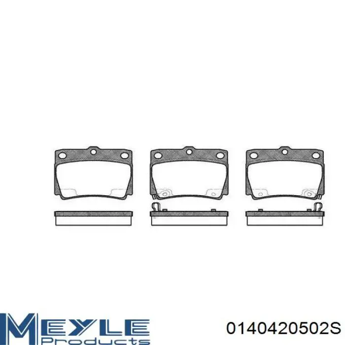 Zapatas de freno de mano 0140420502S Meyle