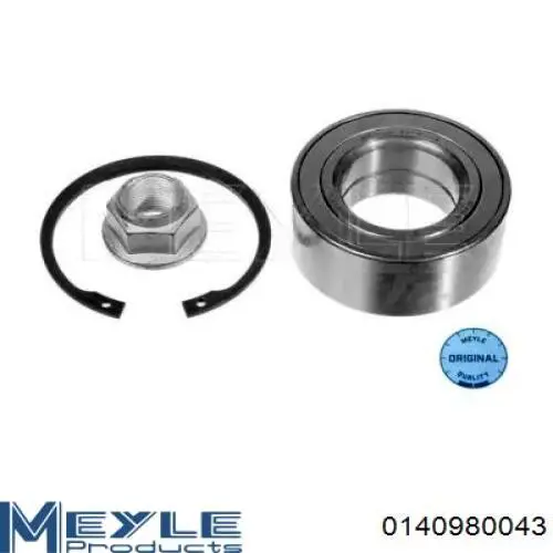 Cojinete de cubo delantero/trasero 0140980043 Meyle