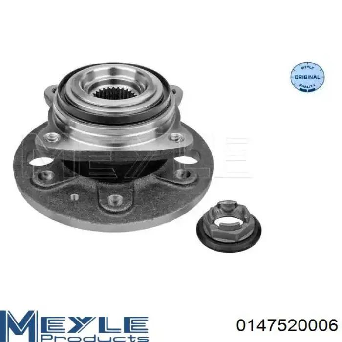 Cubo de rueda trasero 9063500249 Mercedes