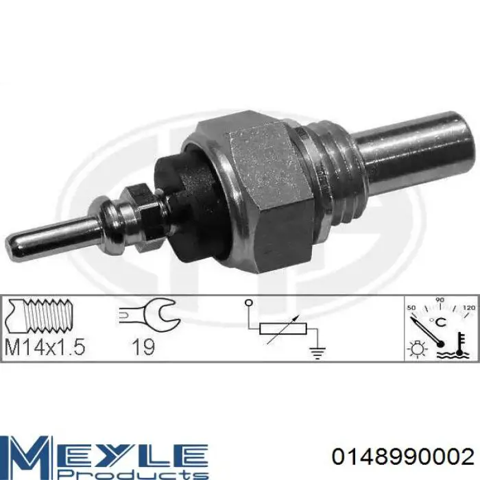 Sensor de nivel de refrigerante del depósito 0148990002 Meyle