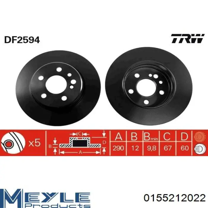 Frenos delanteros Mercedes A1404210312 precio, desde 41,50 EUR