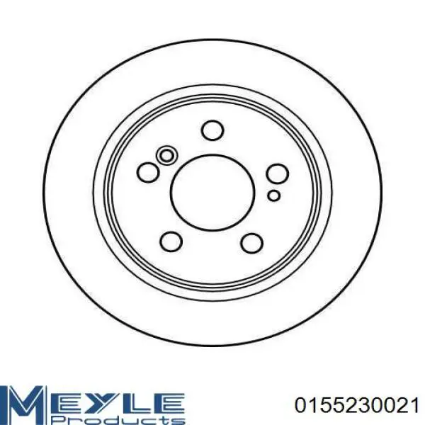Comprar 0155230021 Meyle Disco de freno trasero