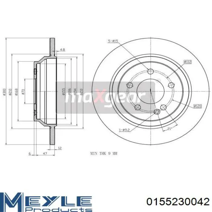 Comprar 103539 Kamoka Disco de freno trasero