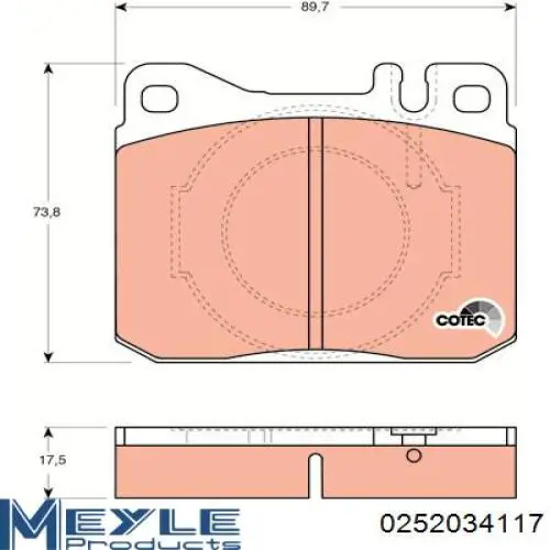 Pastillas de freno delanteras Mercedes A0014209920