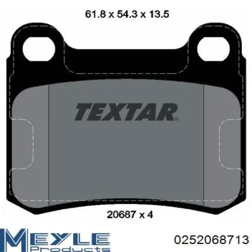 0014200120 Mercedes Pastillas freno traseras