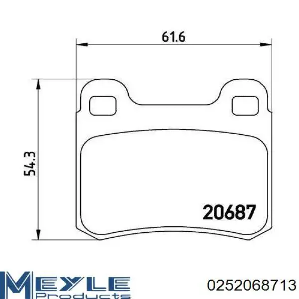 Pastillas traseras Mercedes 0014200120