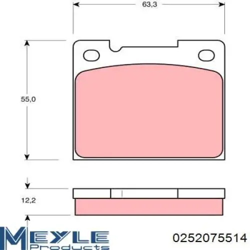 Pastillas traseras Volvo PA202