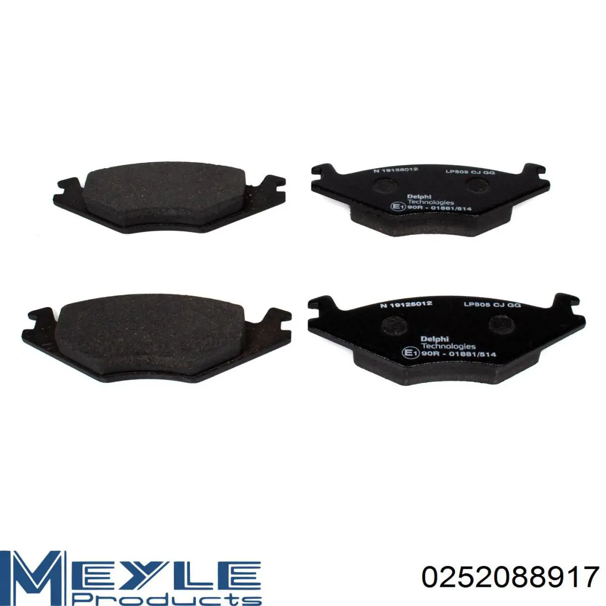 Pastillas de freno LP760 Delphi