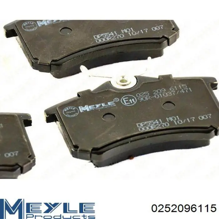Pastillas traseras de freno Meyle 0252096115 precio, desde 16,29 EUR