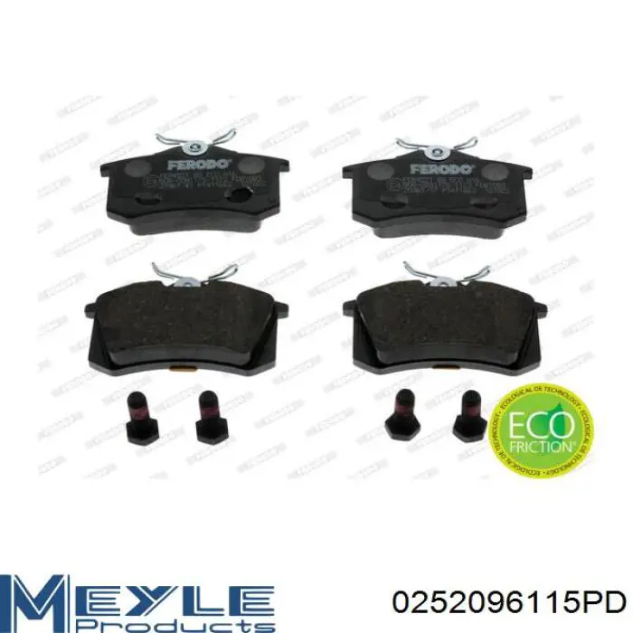 986494597 Bosch Pastillas freno traseras