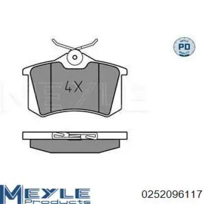 FD6720A Necto Pastillas traseras