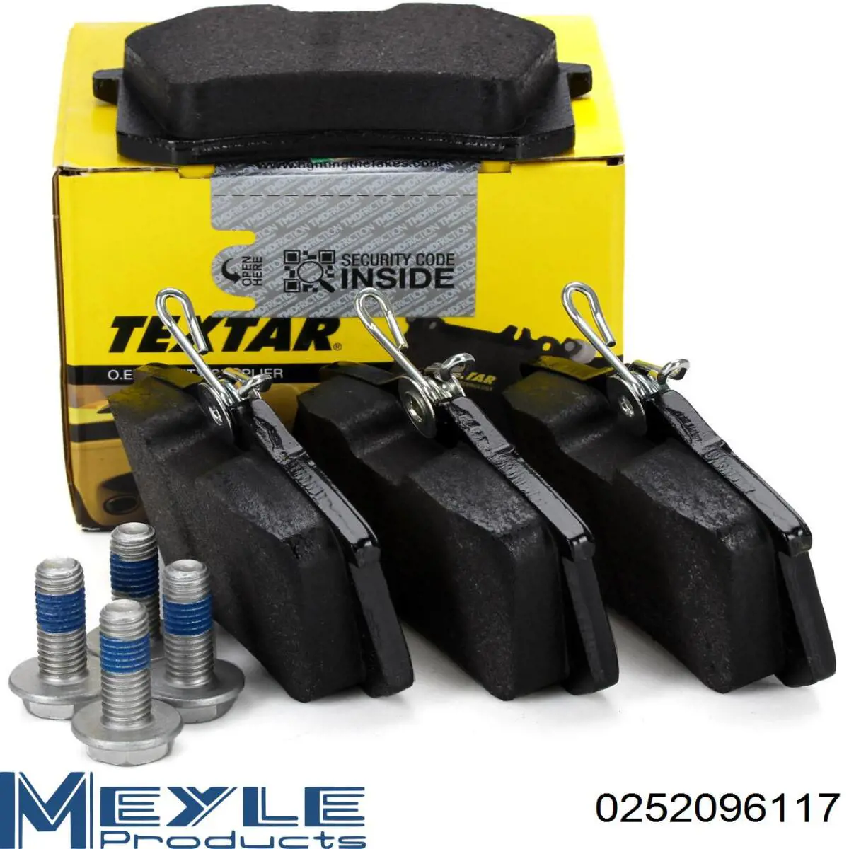 Pastillas traseras Meyle 0252096117