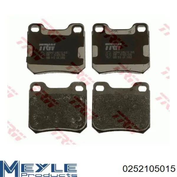 Pastillas traseras de freno Meyle 0252105015 precio, desde 16,30 EUR
