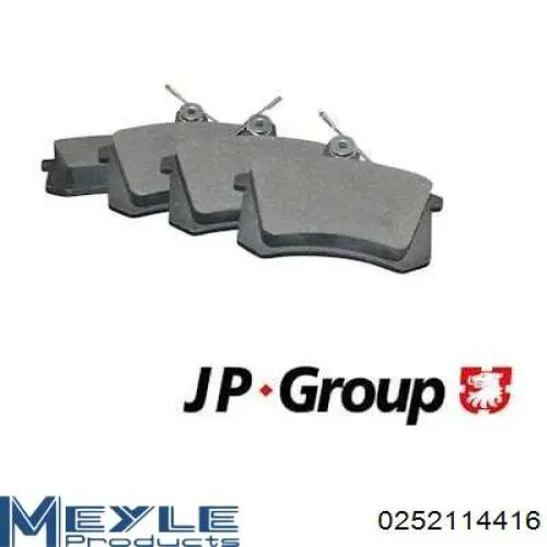 Comprar 0252114416 Meyle Pastillas de freno traseras