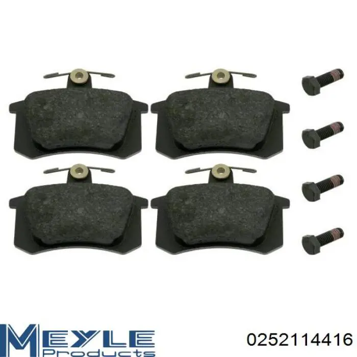 Pastillas traseras Meyle 0252114416
