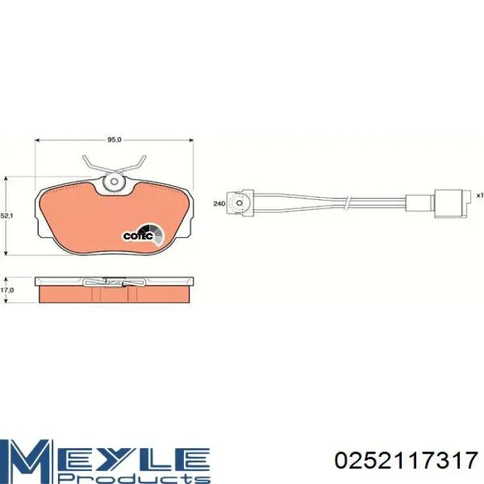 Pastillas de freno 34111161347 BMW