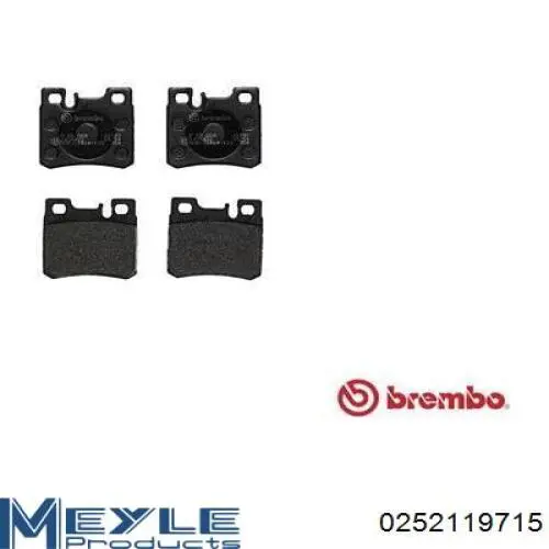 Pastillas de freno traseras A0054201720 Mercedes