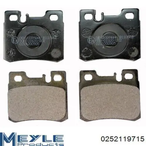 Pastillas traseras Mercedes 0014209520