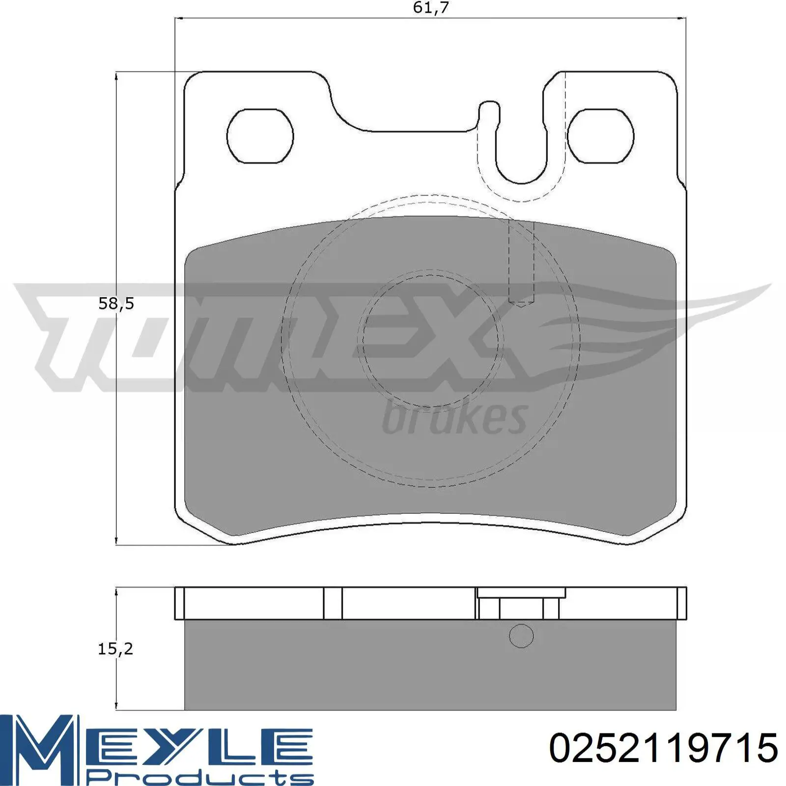 Pastillas traseras Mercedes A0054201720