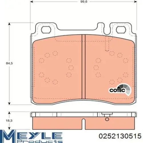 Pastillas traseras Mercedes A0034204820