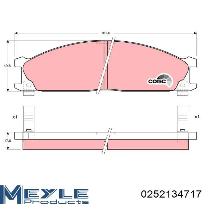 Pastillas de freno delanteras Nissan Terrano 1 WD21